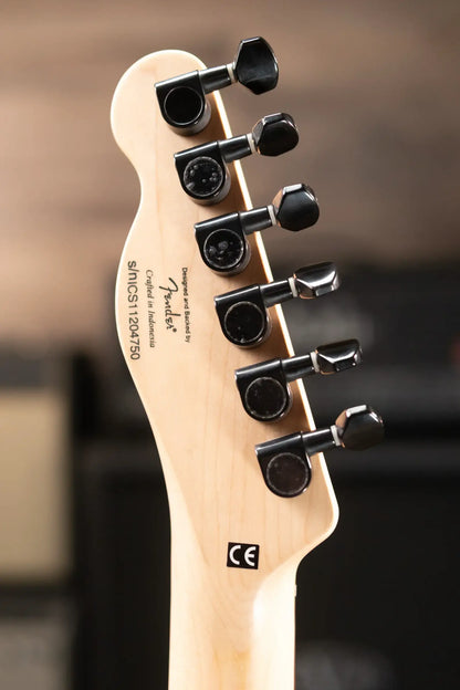 Squier Avril Lavigne Telecaster Electric Guitar - Black with Skull and Crossbones Logo - Used