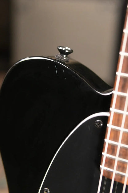 Squier Avril Lavigne Telecaster Electric Guitar - Black with Skull and Crossbones Logo - Used