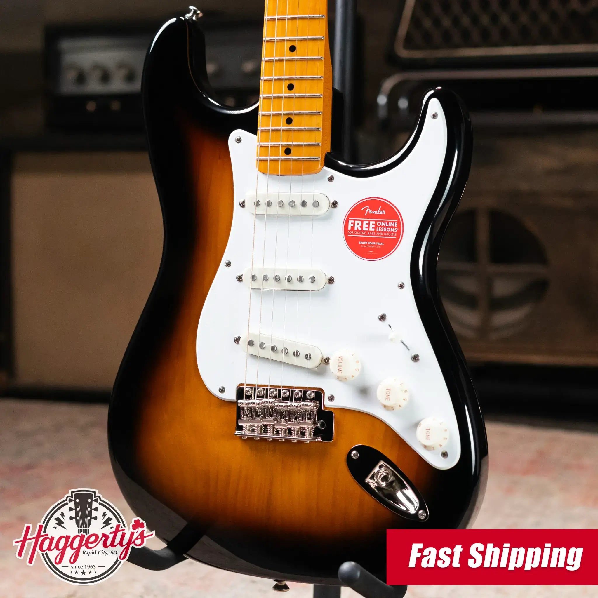 Squier Classic Vibe '50s Stratocaster Electric Guitar - 2-Color Sunburst