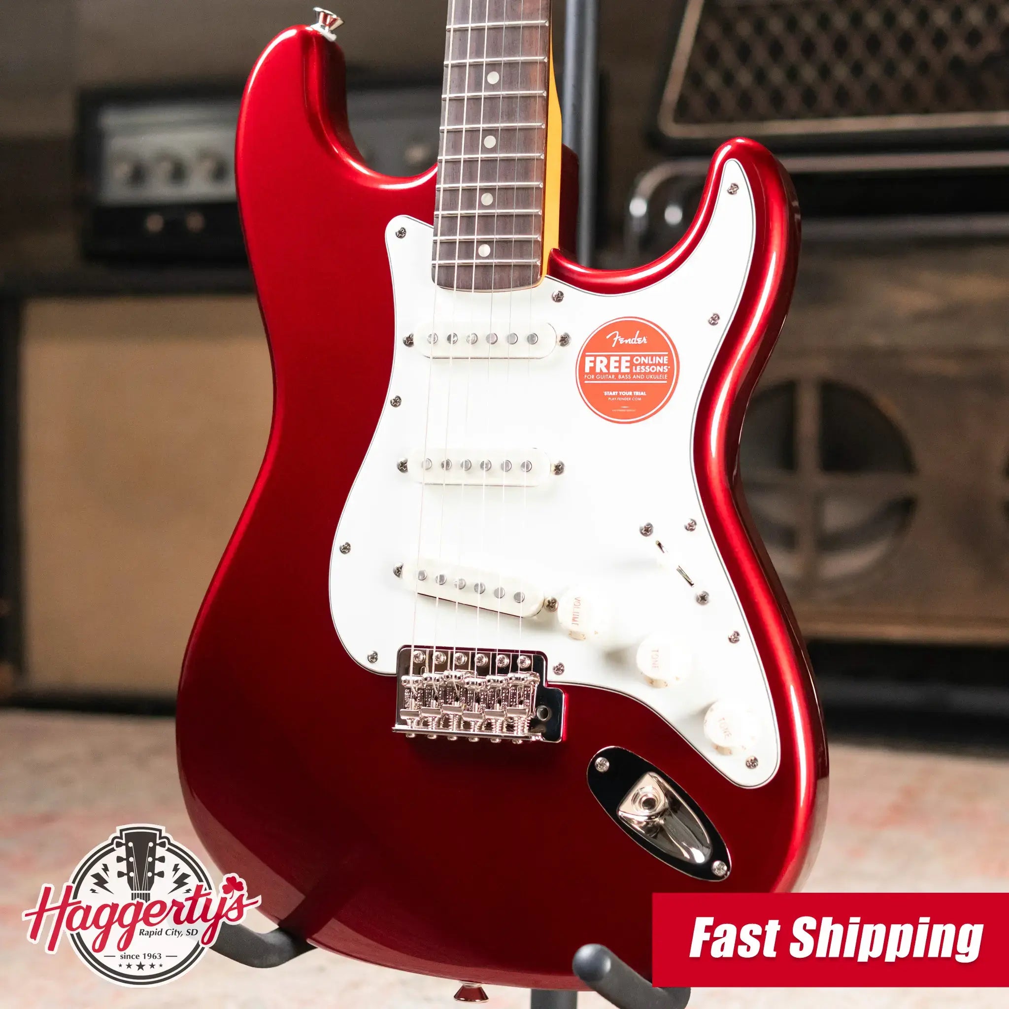 Squier Classic Vibe '60s Stratocaster Electric Guitar - Candy Apple Red