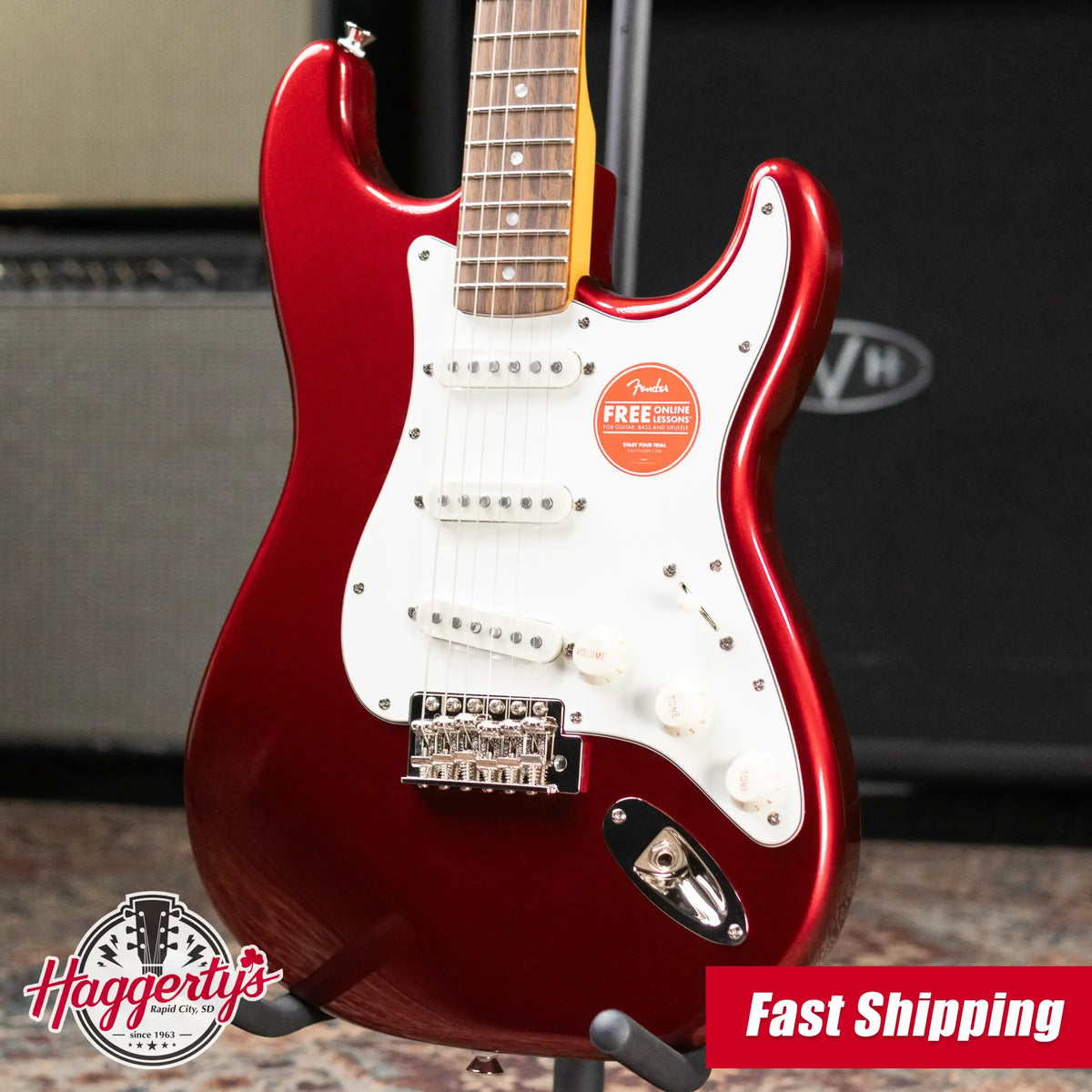 Squier Classic Vibe '60s Stratocaster Electric Guitar - Candy Apple Red