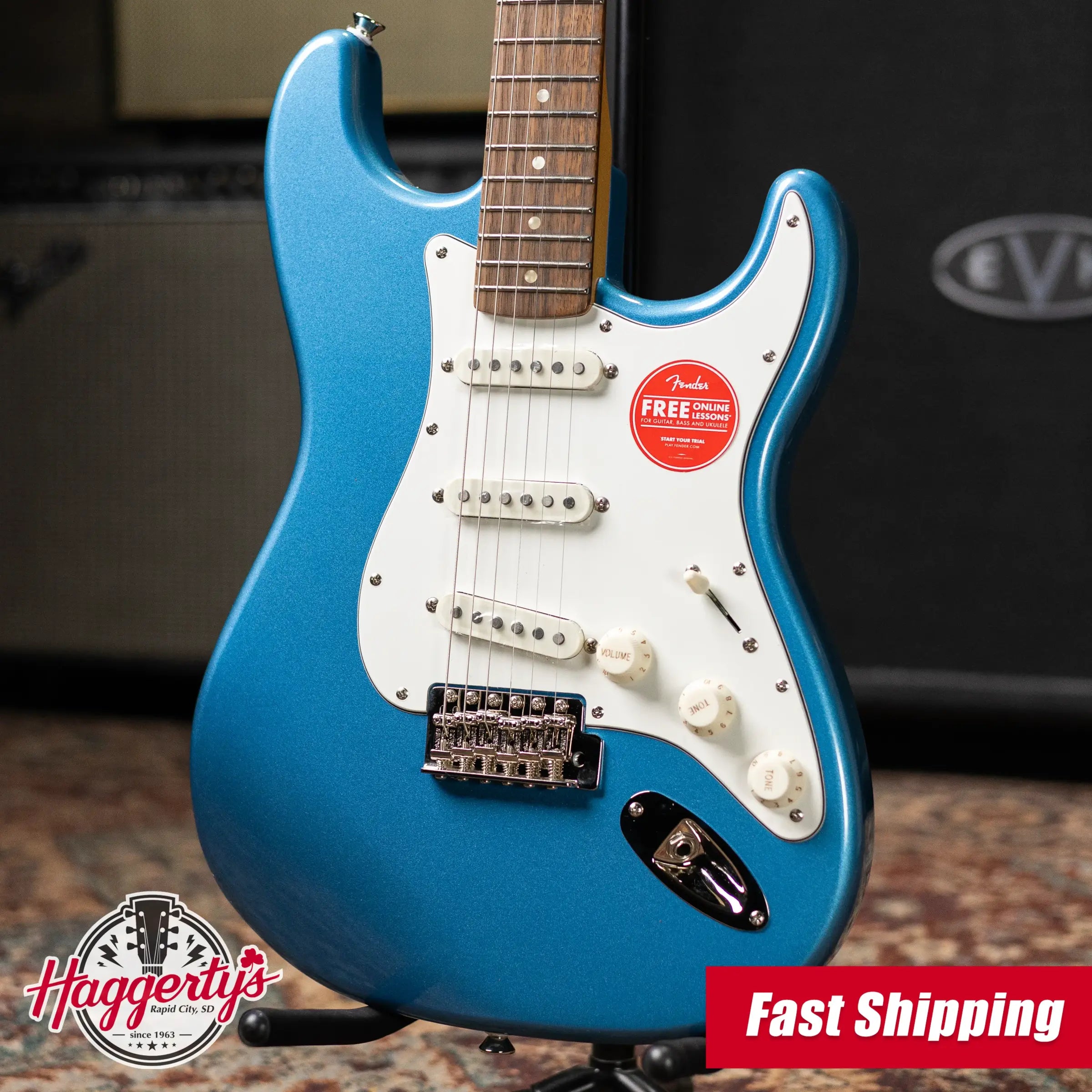 Squier Classic Vibe '60s Stratocaster Electric Guitar - Lake Placid Blue