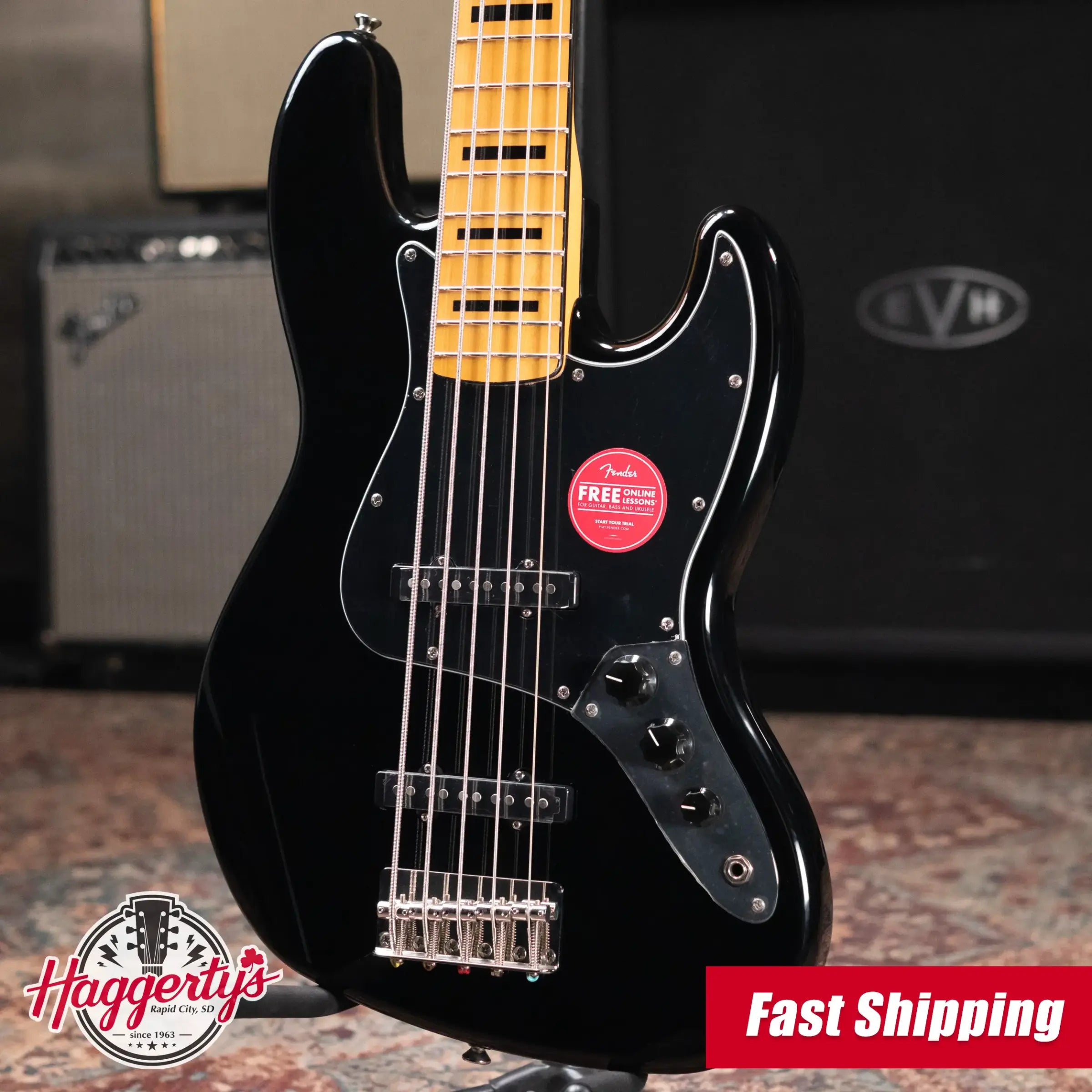 Squier Classic Vibe '70s Jazz Bass V - Black