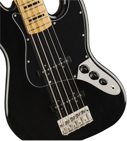 Squier Classic Vibe '70s Jazz Bass V, Maple Fingerboard - Black