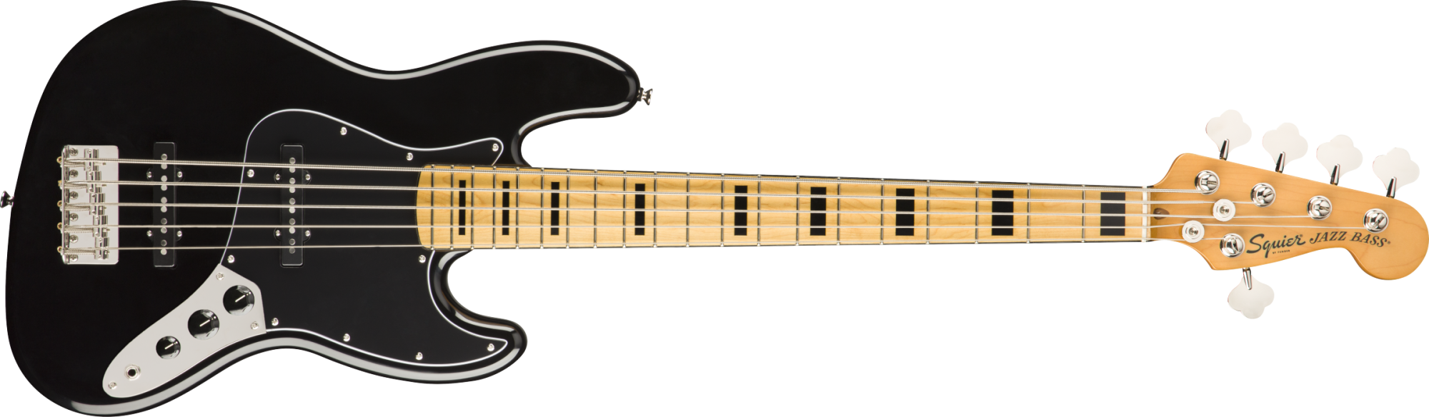 Squier Classic Vibe '70s Jazz Bass V, Maple Fingerboard - Black