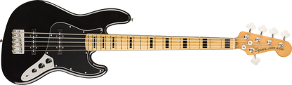 Squier Classic Vibe '70s Jazz Bass V, Maple Fingerboard - Black