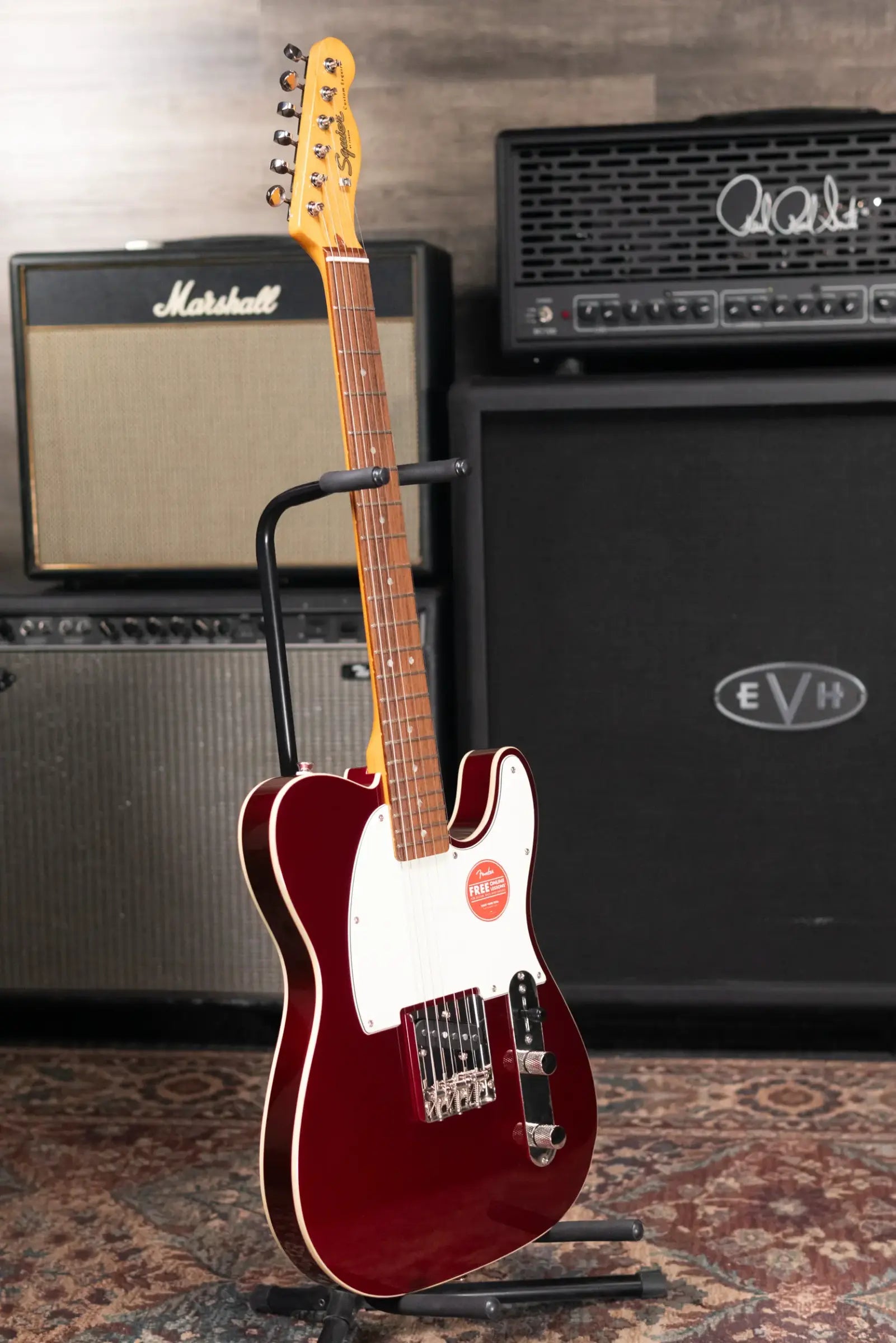 Squier Classic Vibe Custom Esquire Electric Guitar - Candy Apple Red