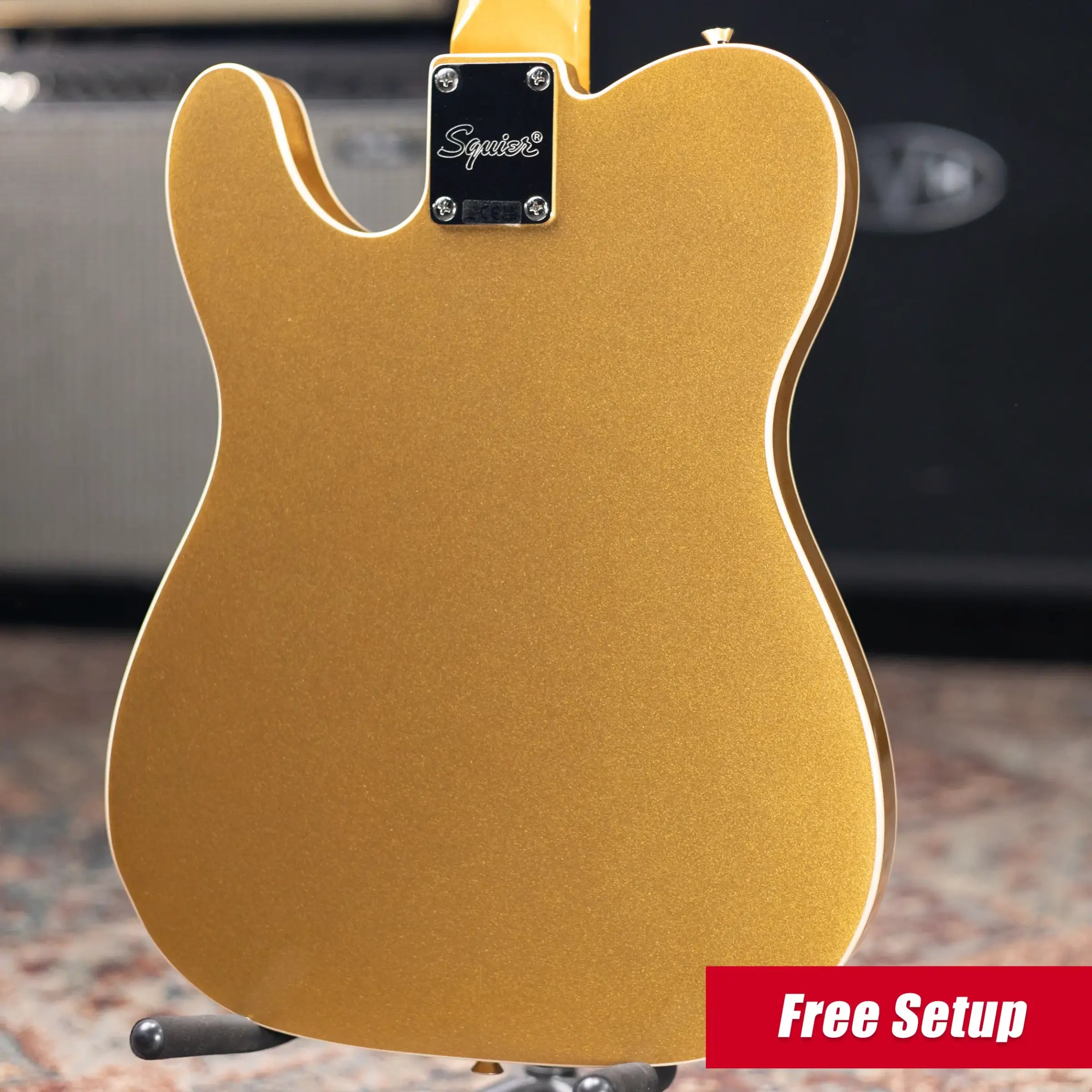 Squier Classic Vibe Custom Telecaster SH with Bigsby Electric Guitar - Aztec Gold