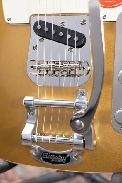 Squier Classic Vibe Custom Telecaster SH with Bigsby Electric Guitar - Aztec Gold