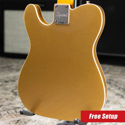 Squier Classic Vibe Custom Telecaster SH with Bigsby Electric Guitar - Aztec Gold