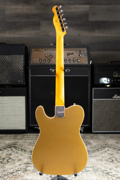 Squier Classic Vibe Custom Telecaster SH with Bigsby Electric Guitar - Aztec Gold