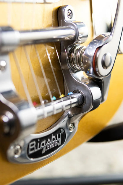 Squier Classic Vibe Custom Telecaster SH with Bigsby Electric Guitar - Aztec Gold