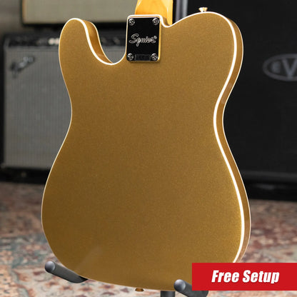 Squier Classic Vibe Custom Telecaster SH with Bigsby Electric Guitar - Aztec Gold