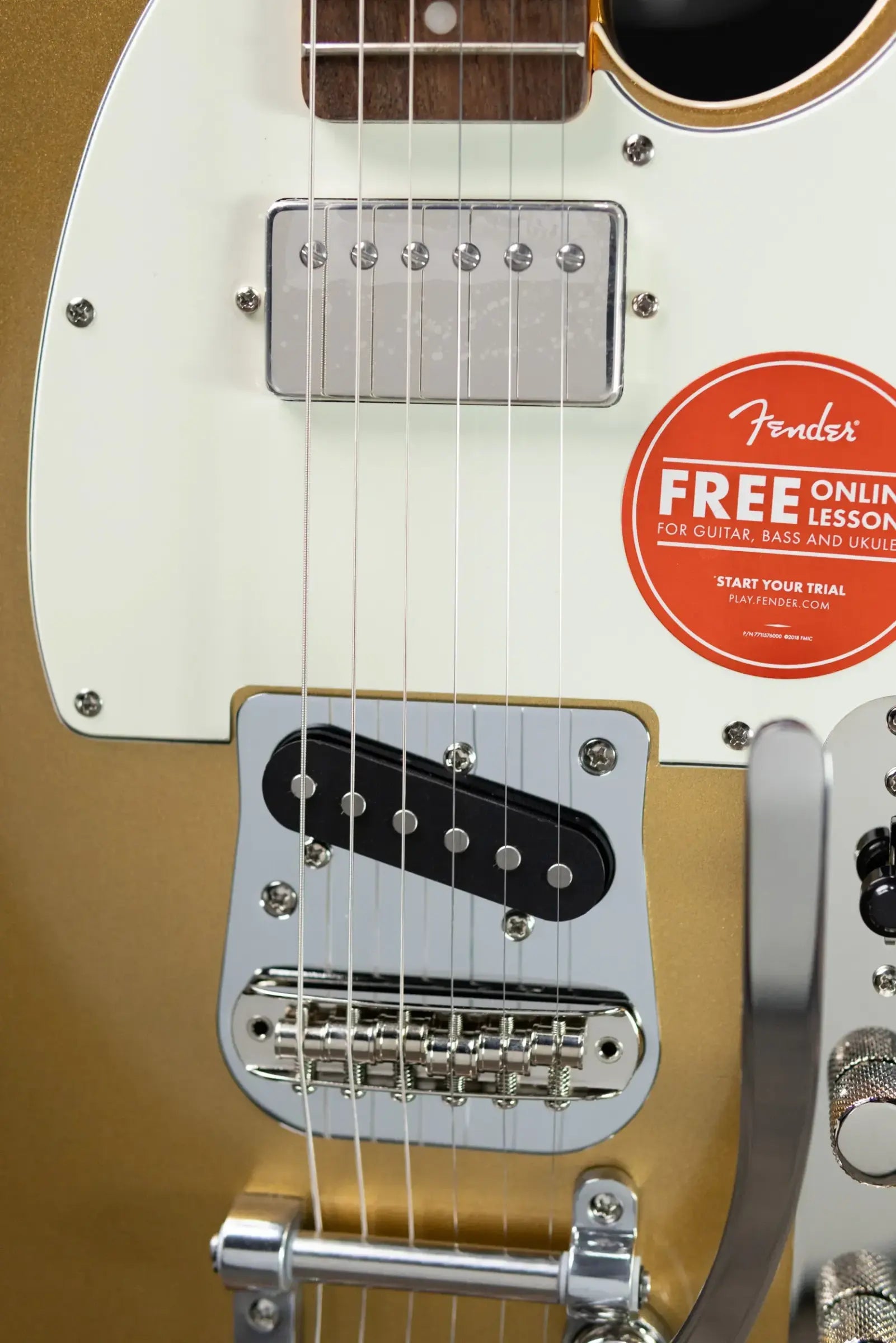Squier Classic Vibe Custom Telecaster SH with Bigsby Electric Guitar - Aztec Gold