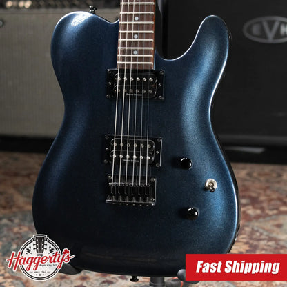 Squier Double Fat Telecaster Electric Guitar - Atlantic Blue Metallic - Used