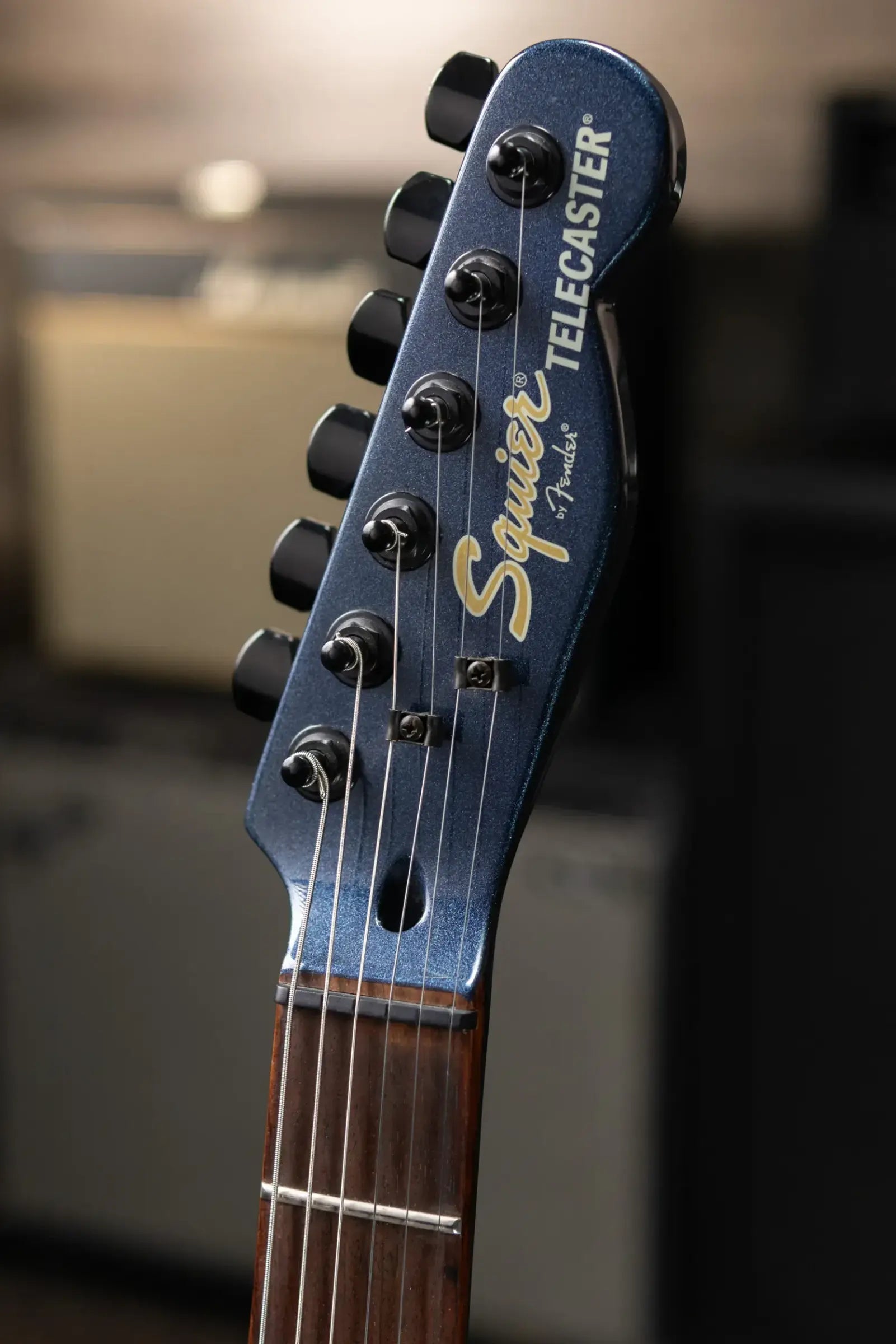 Squier Double Fat Telecaster Electric Guitar - Atlantic Blue Metallic - Used