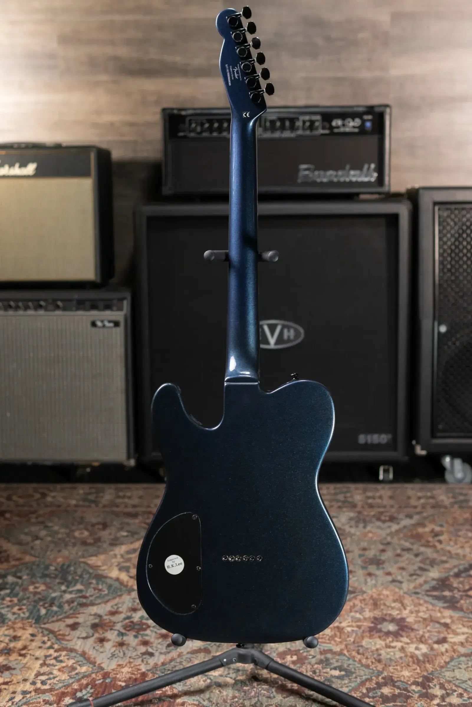 Squier Double Fat Telecaster Electric Guitar - Atlantic Blue Metallic - Used