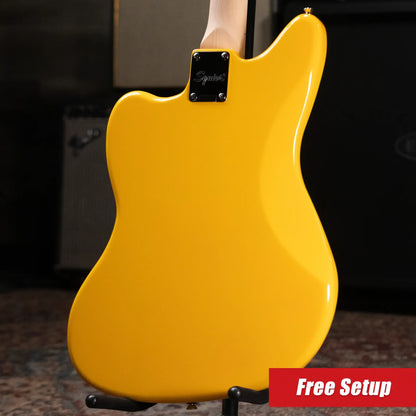 Squier FSR Affinity Jaguar Electric Guitar Maple Fingerboard - Graffiti Yellow