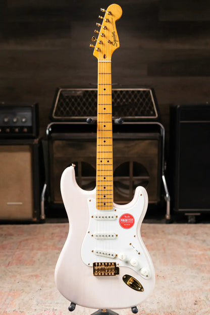 Squier FSR Classic Vibe '50s Stratocaster Electric Guitar - White Blonde Gold Hardware