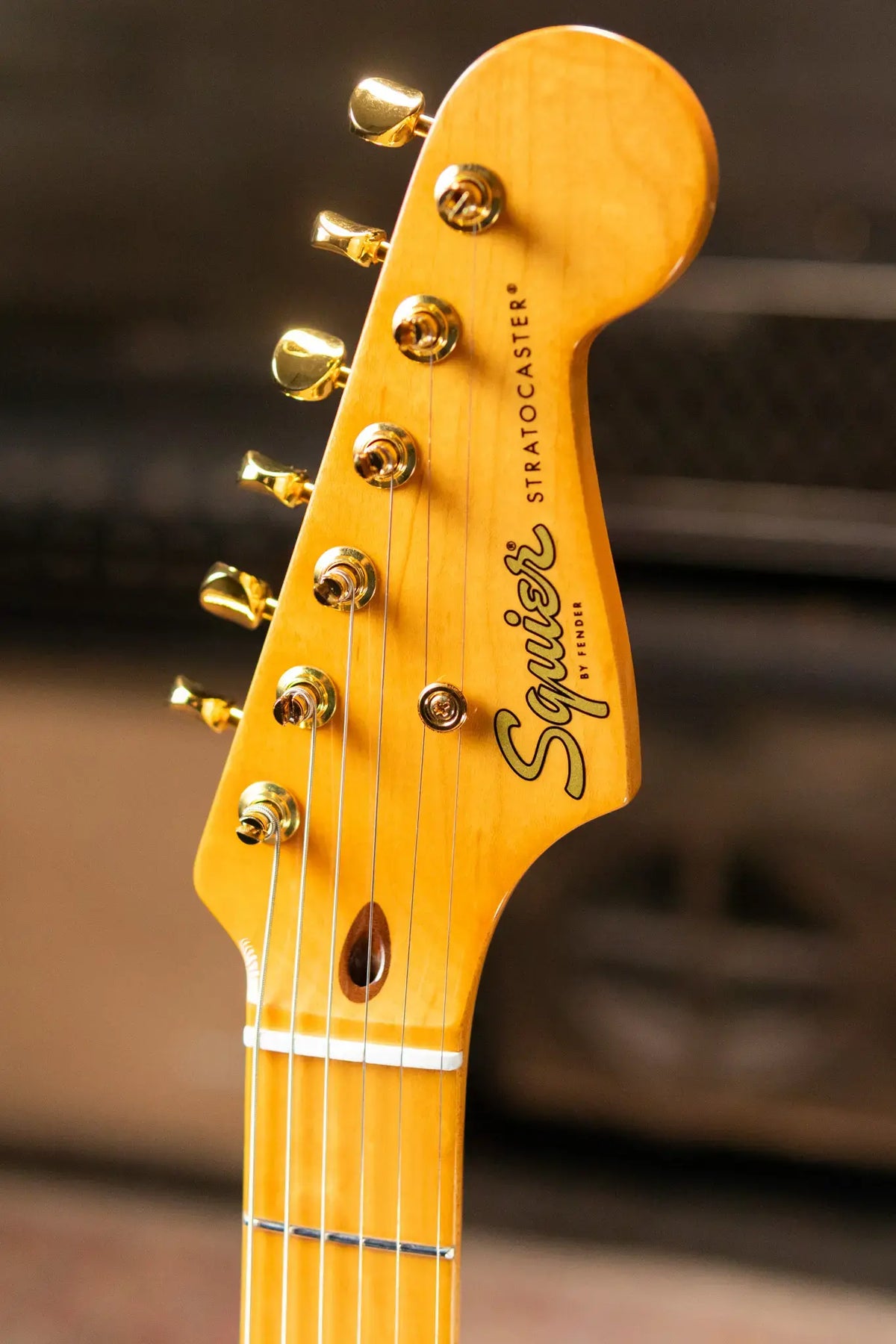 Squier FSR Classic Vibe '50s Stratocaster Electric Guitar - White Blonde Gold Hardware