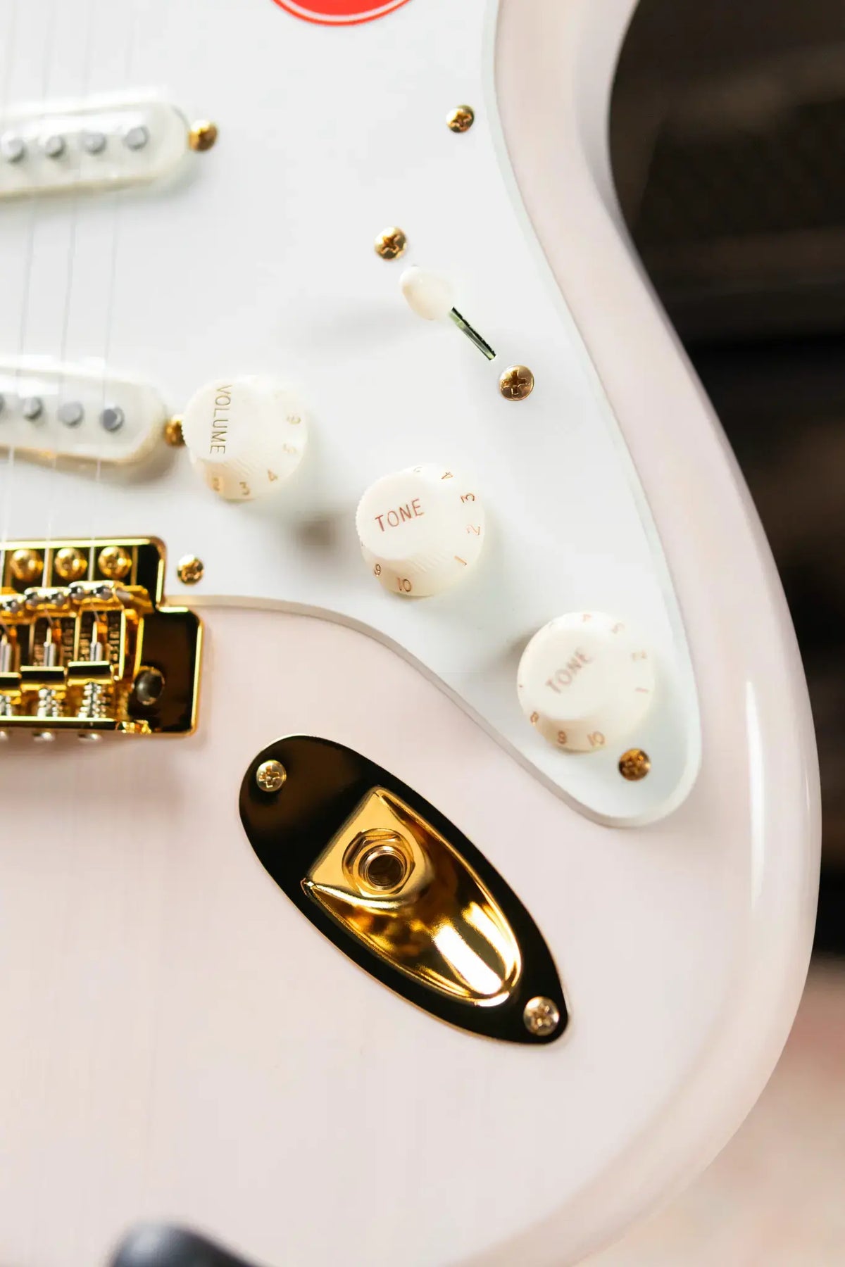 Squier FSR Classic Vibe '50s Stratocaster Electric Guitar - White Blonde Gold Hardware