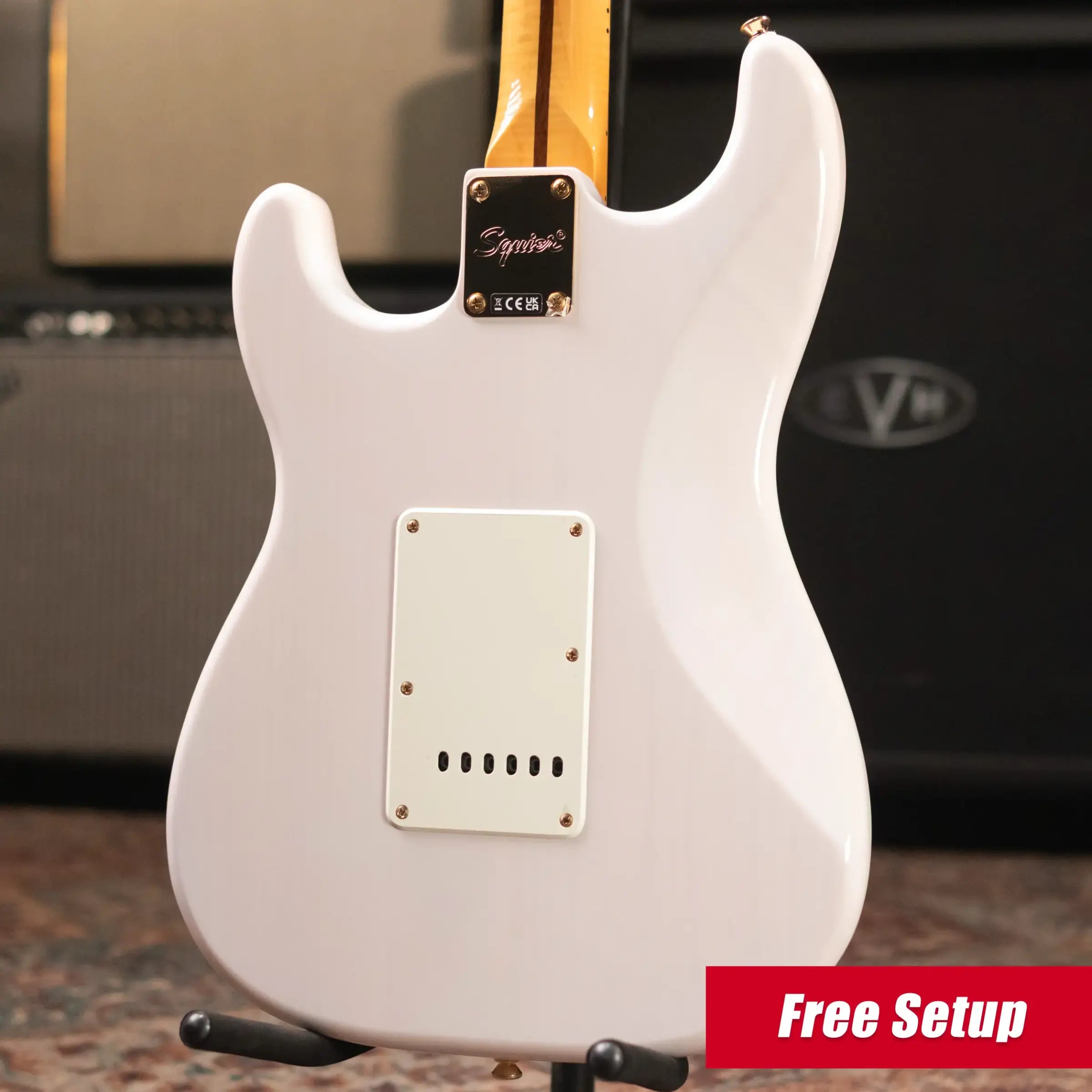 Squier FSR Classic Vibe '50s Stratocaster Electric Guitar - White Blonde, Gold Hardware