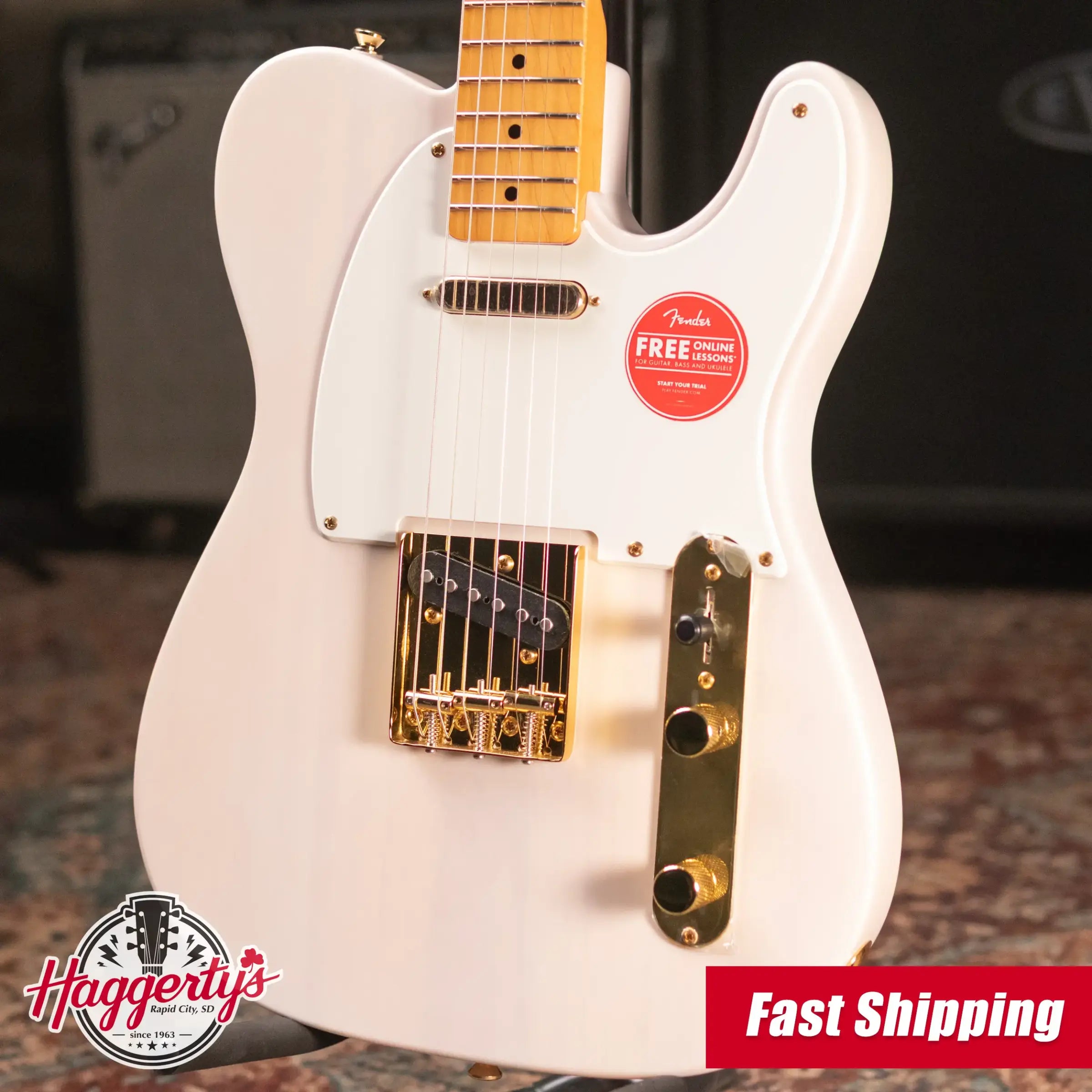 Squier FSR Classic Vibe '50s Telecaster Electric Guitar - White Blonde