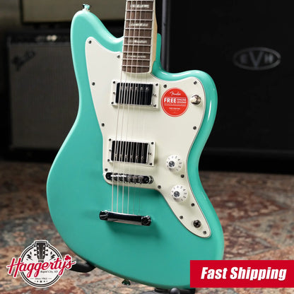 Squier Paranormal Baritone Jazzmaster HH Electric Guitar - Sea Foam Green