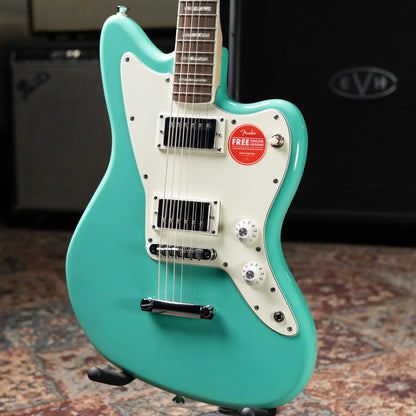 Squier Paranormal Baritone Jazzmaster HH Electric Guitar - Sea Foam Green