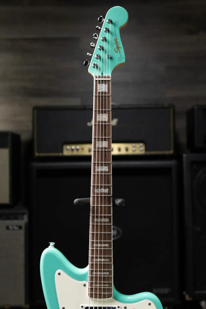 Squier Paranormal Baritone Jazzmaster HH Electric Guitar - Sea Foam Green