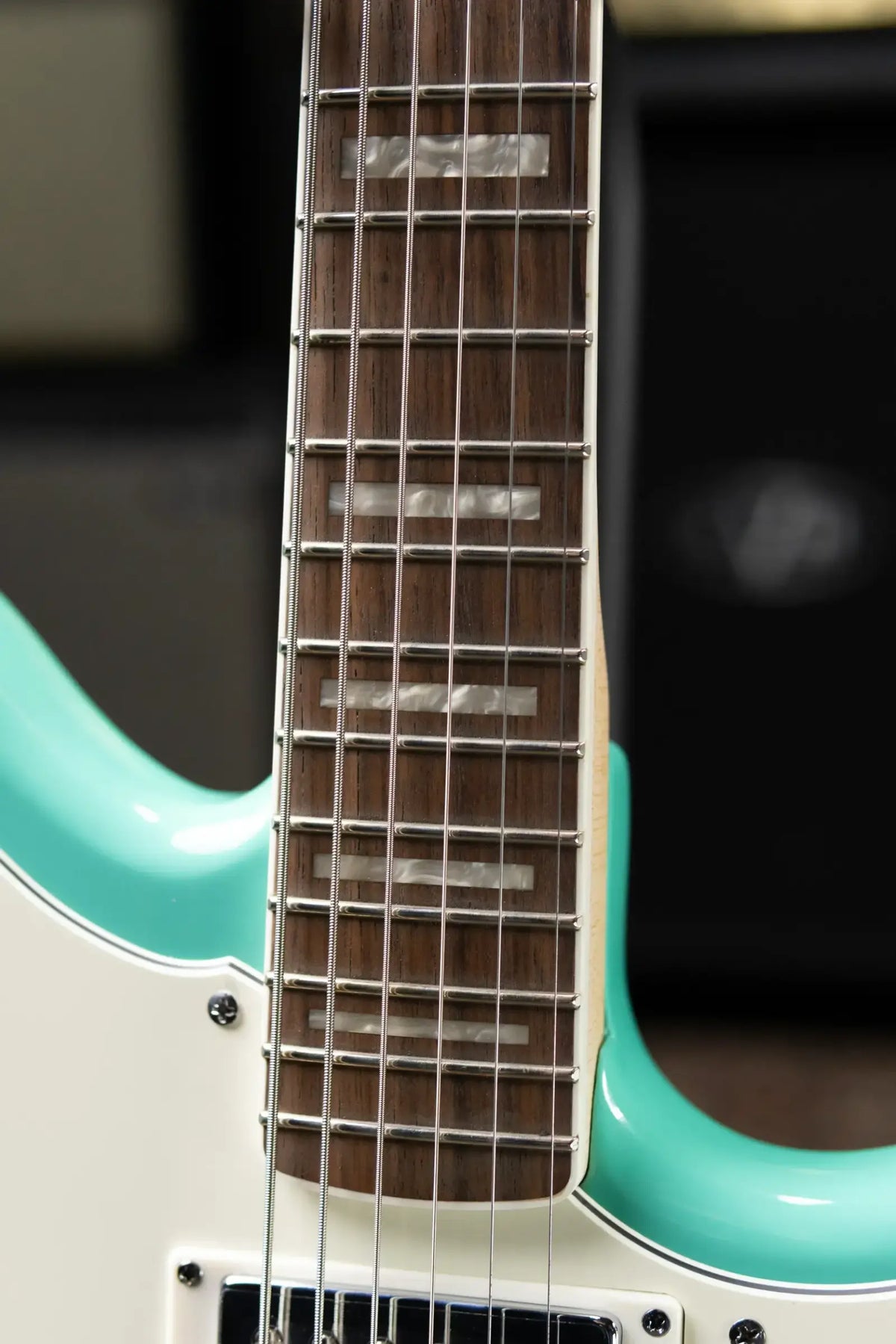 Squier Paranormal Baritone Jazzmaster HH Electric Guitar - Sea Foam Green