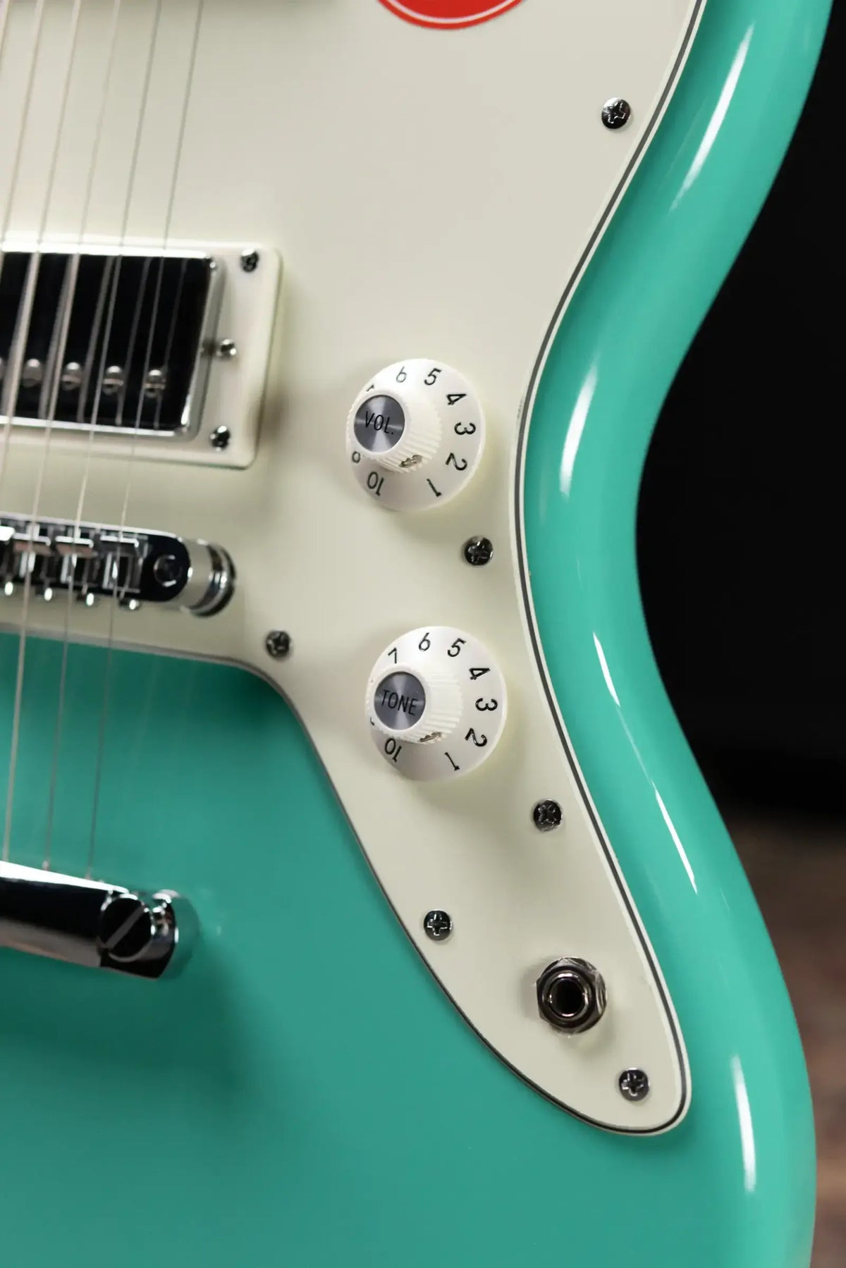 Squier Paranormal Baritone Jazzmaster HH Electric Guitar - Sea Foam Green