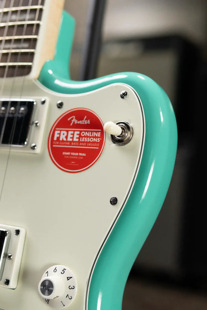 Squier Paranormal Baritone Jazzmaster HH Electric Guitar - Sea Foam Green