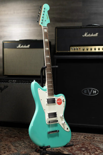 Squier Paranormal Baritone Jazzmaster HH Electric Guitar - Sea Foam Green