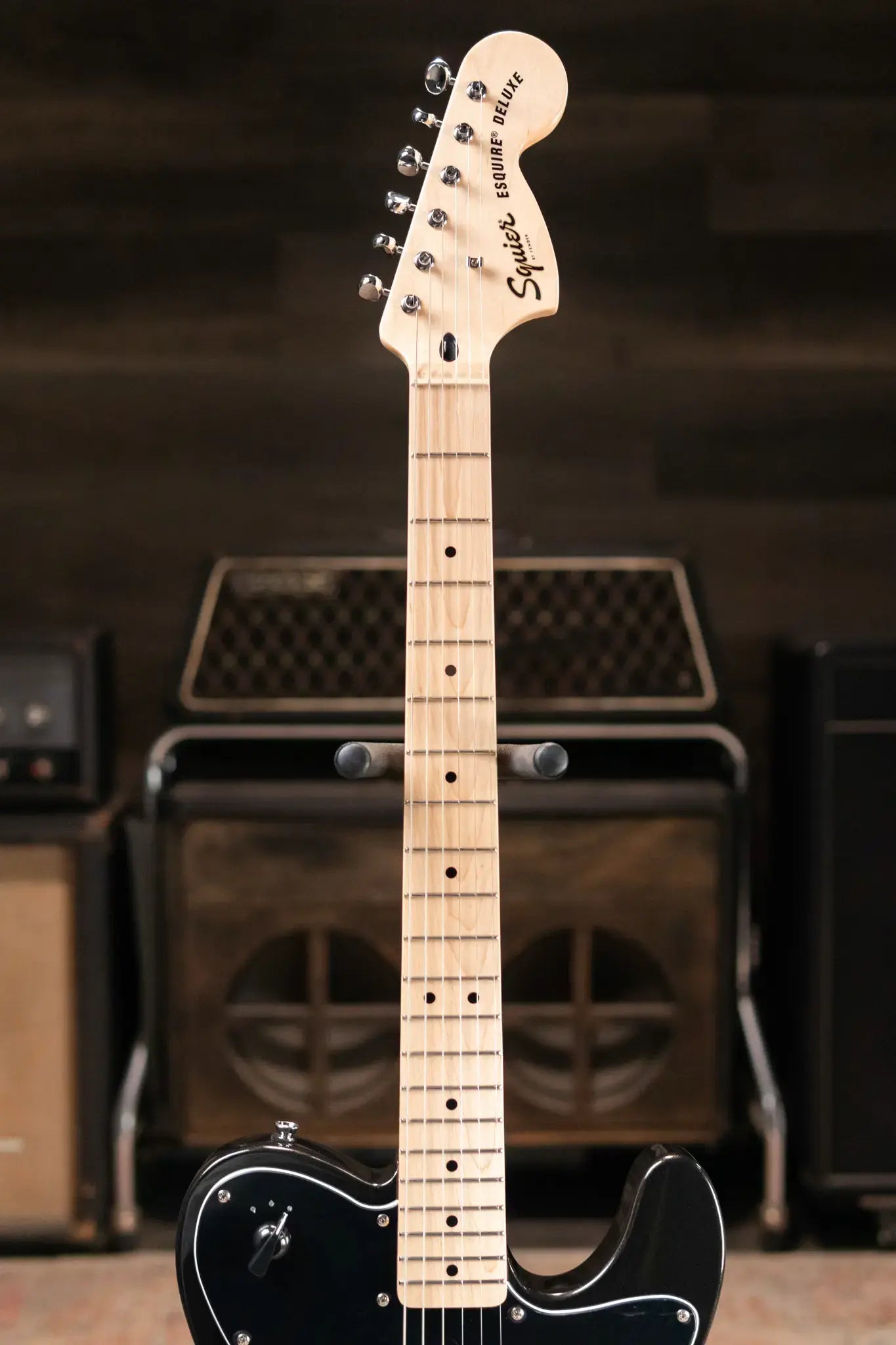 Squier Paranormal Esquire Deluxe Electric Guitar - Metallic Black