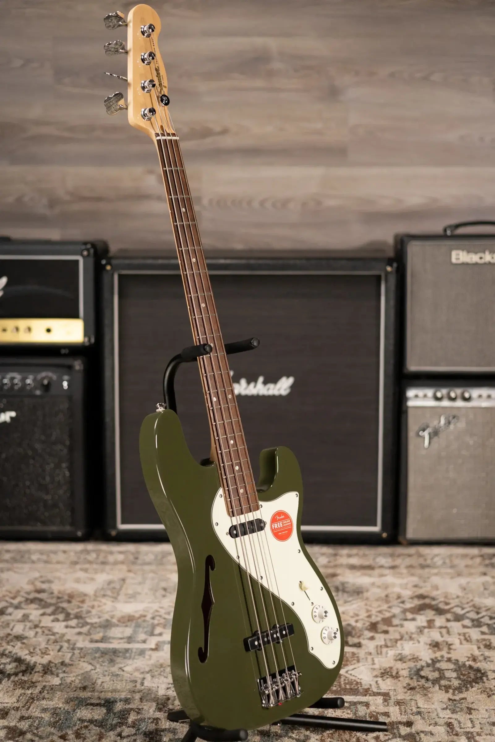 Squier Paranormal Precision Bass Thinline SJ - Olive