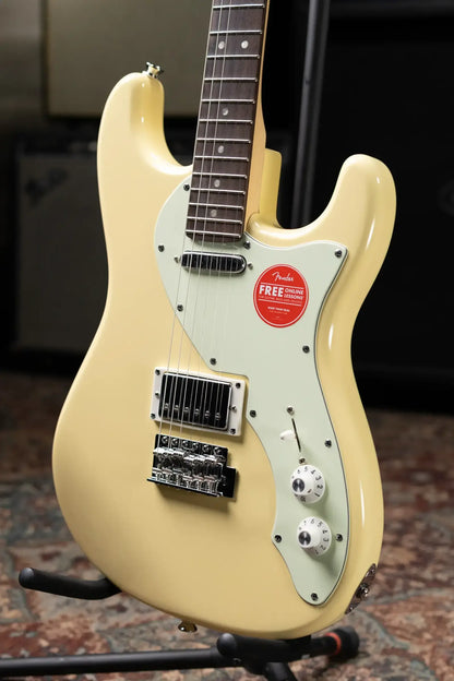 Squier Paranormal Stratocaster Deluxe Electric Guitar - Vintage White
