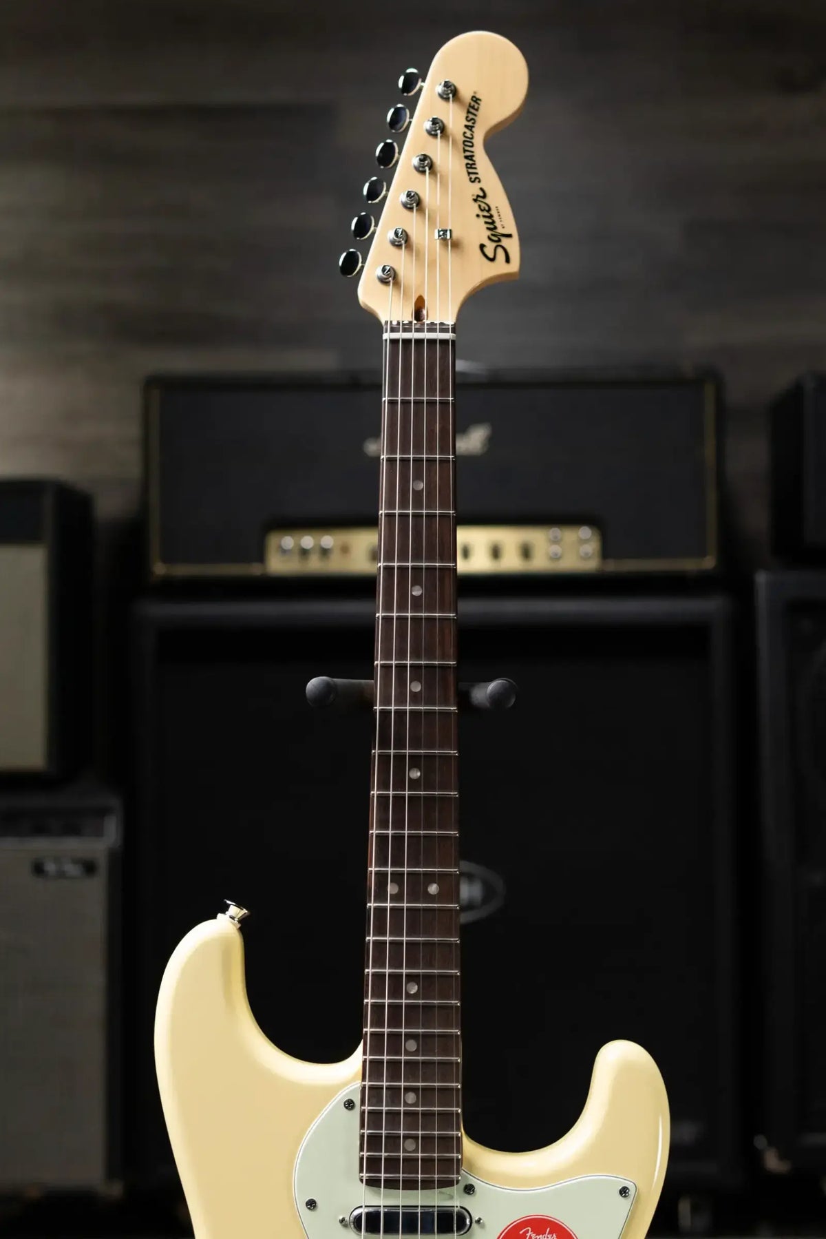 Squier Paranormal Stratocaster Deluxe Electric Guitar - Vintage White