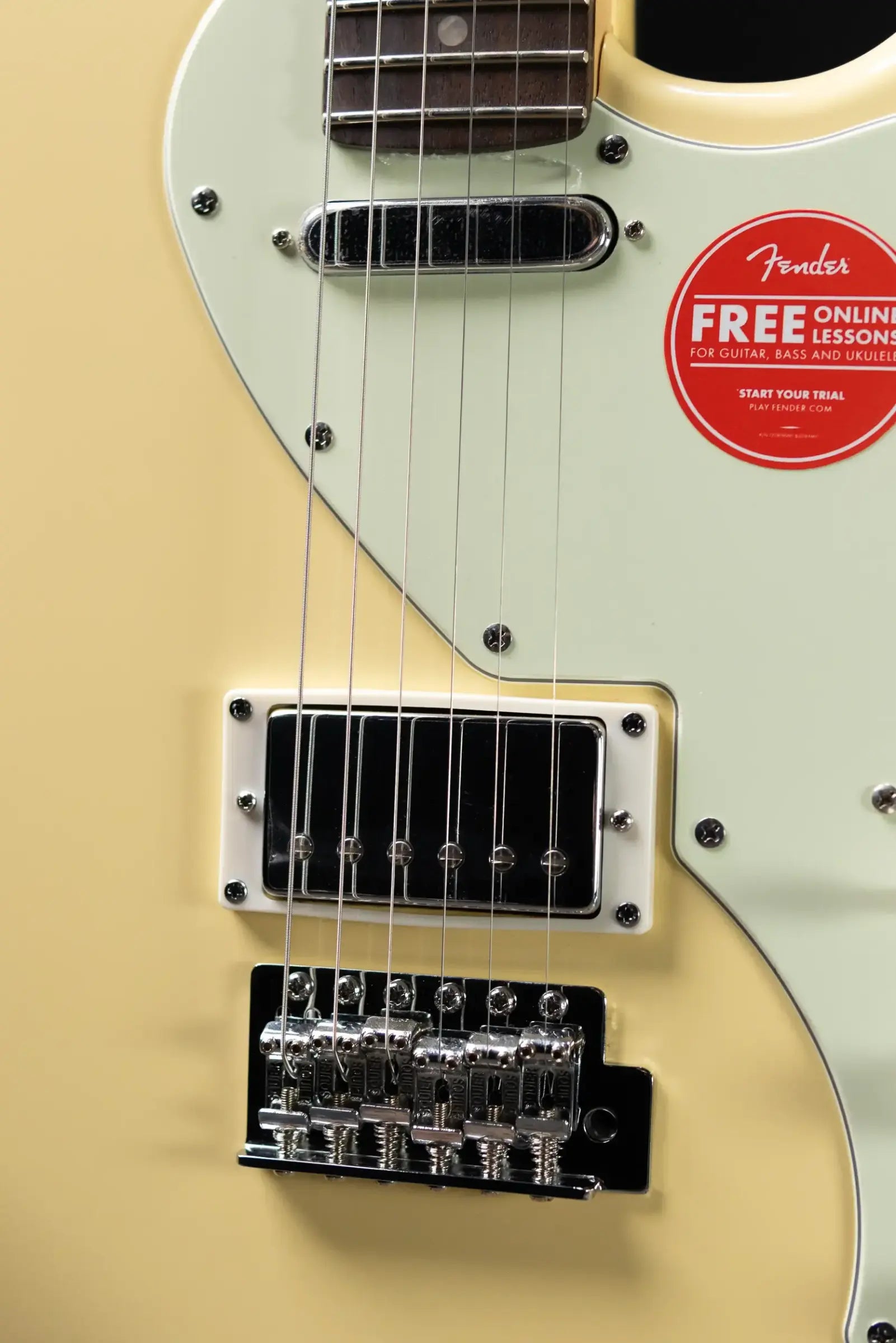 Squier Paranormal Stratocaster Deluxe Electric Guitar - Vintage White