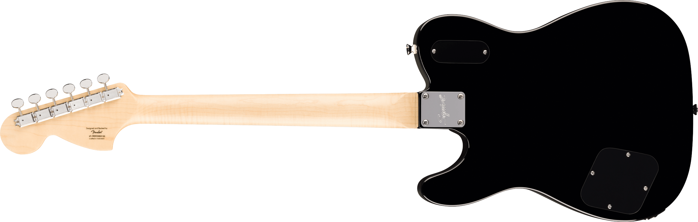 Squier Paranormal Troublemaker Telecaster Deluxe Bigsby Electric Guitar - Black
