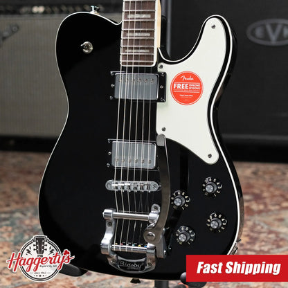 Squier Paranormal Troublemaker Telecaster Deluxe Bigsby Electric Guitar - Black