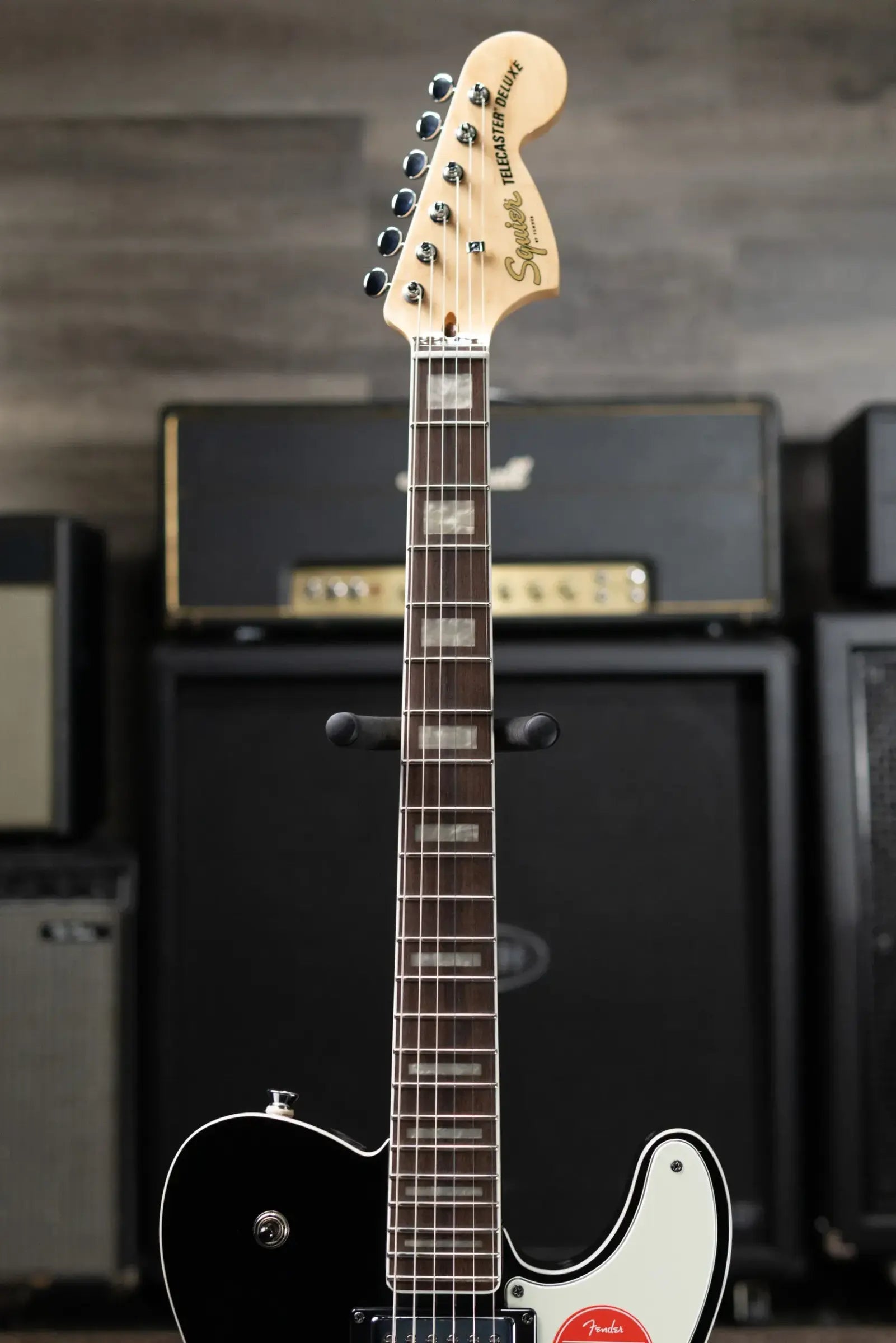 Squier Paranormal Troublemaker Telecaster Deluxe Bigsby Electric Guitar - Black