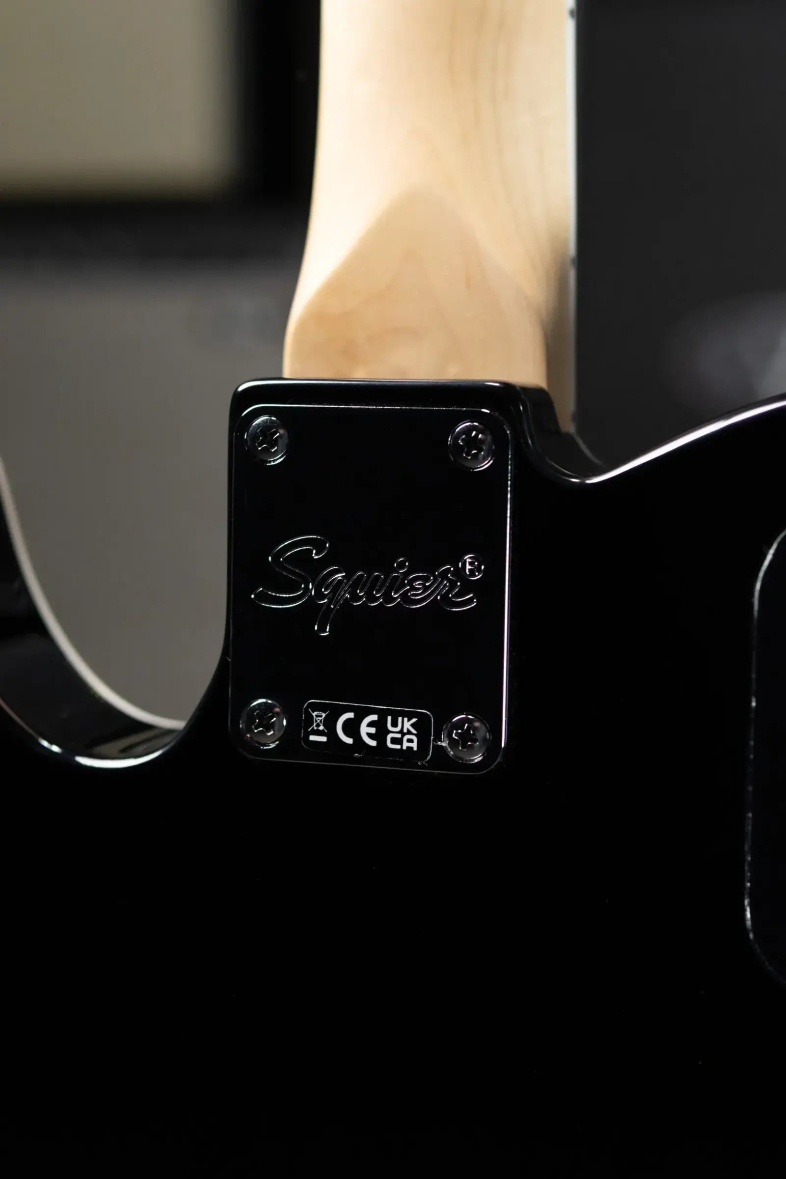 Squier Paranormal Troublemaker Telecaster Deluxe Bigsby Electric Guitar - Black