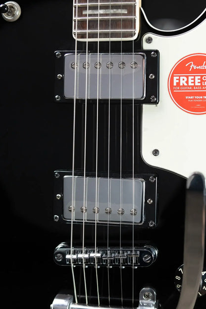 Squier Paranormal Troublemaker Telecaster Deluxe Bigsby Electric Guitar - Black
