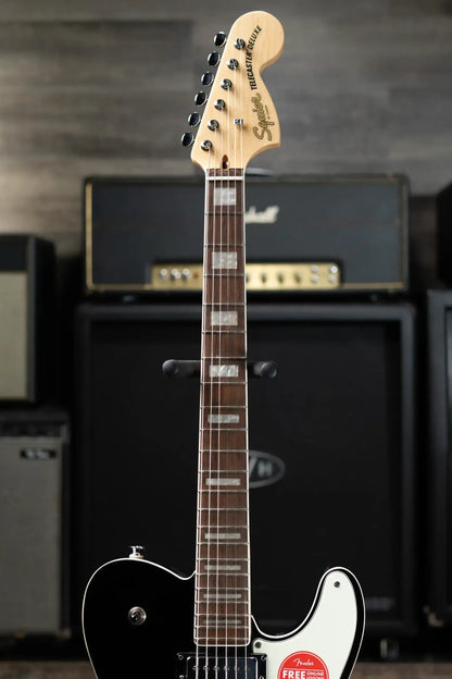 Squier Paranormal Troublemaker Telecaster Deluxe Bigsby Electric Guitar - Black