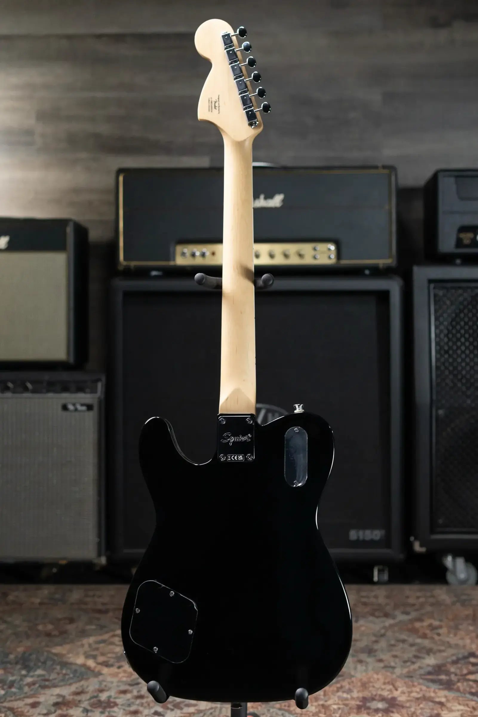Squier Paranormal Troublemaker Telecaster Deluxe Bigsby Electric Guitar - Black