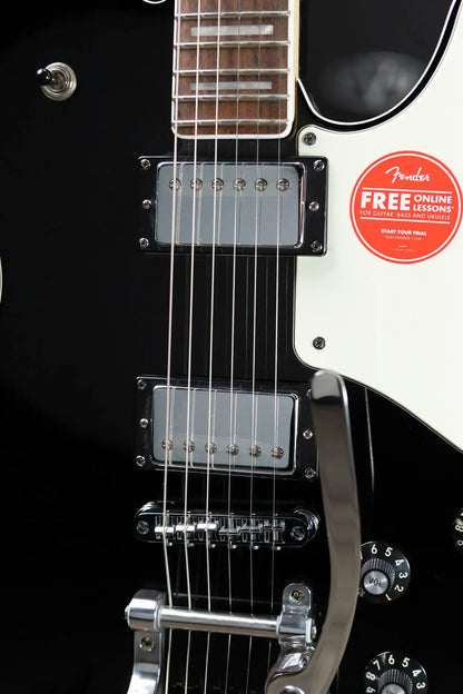Squier Paranormal Troublemaker Telecaster Deluxe Bigsby Electric Guitar - Black