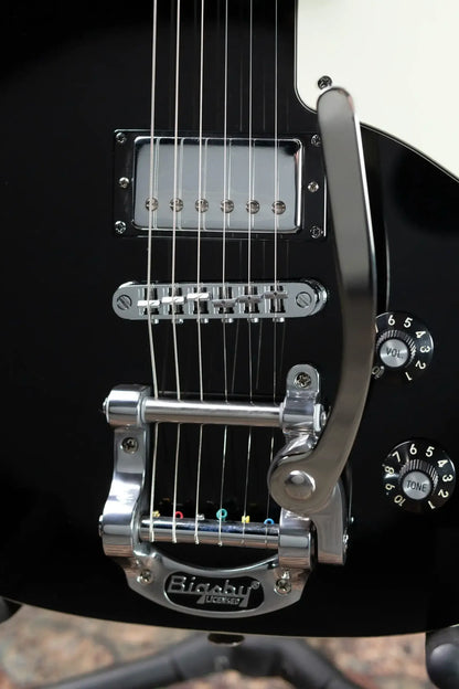Squier Paranormal Troublemaker Telecaster Deluxe Bigsby Electric Guitar - Black