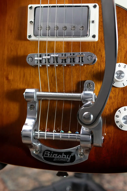 Squier Paranormal Troublemaker Telecaster Deluxe Bigsby Electric Guitar - Honey Sunburst