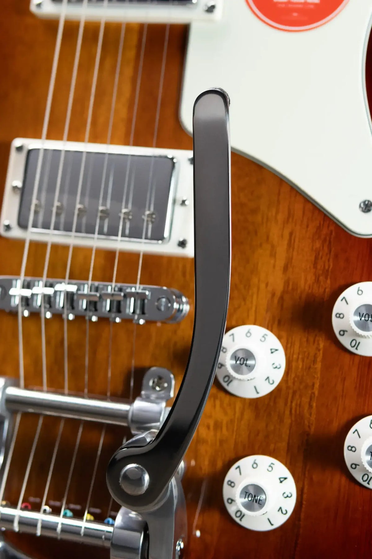 Squier Paranormal Troublemaker Telecaster Deluxe Bigsby Electric Guitar - Honey Sunburst